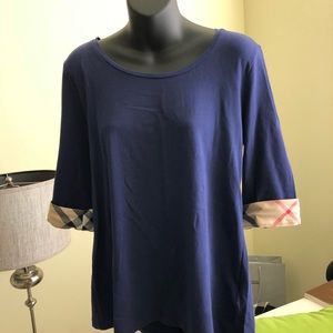 Authentic Burberry 3/4 Length Blouse